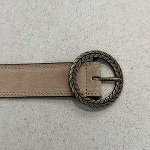 Lucky Brand Large Tan Suede Belt Womens